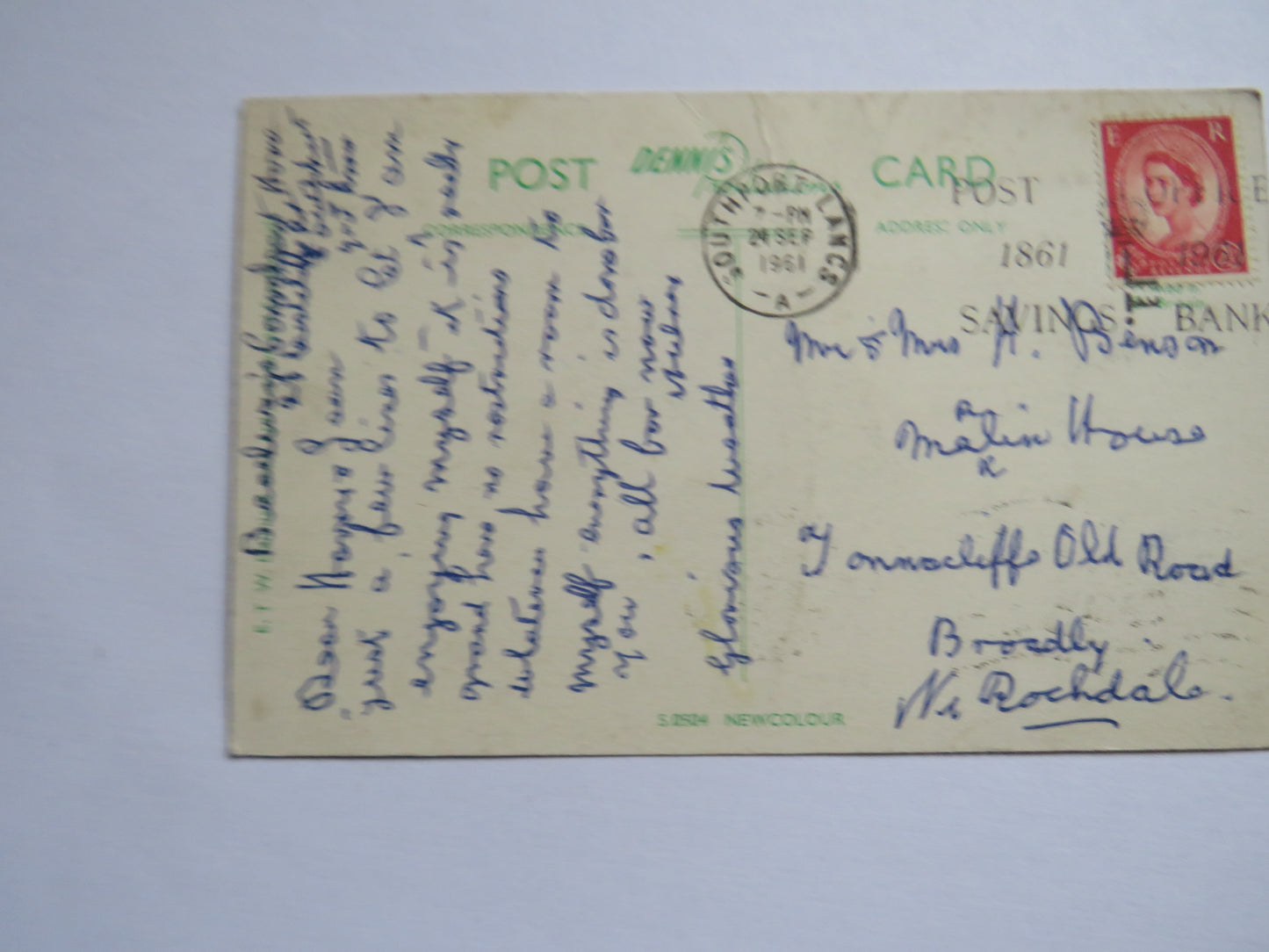 Vintage Postcard Of Three Bridges & Pier Southport 1961