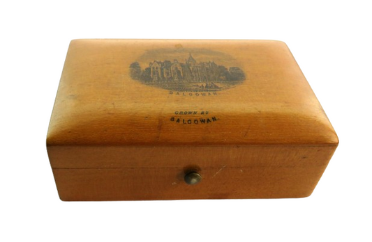 Antique Mauchline Transfer Ware Box With Image of "Balgowan"