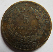 Load image into Gallery viewer, 1888-A France 5 Centimes Coin
