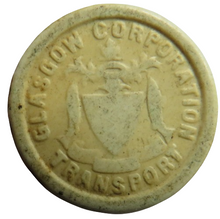 Load image into Gallery viewer, Glasgow Corporation Transport 1d One Penny Token
