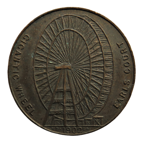 1902 Gigantic Wheel / Earls Court Token / Medal