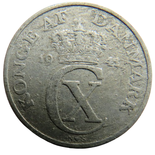 1941 Denmark 5 Ore Coin