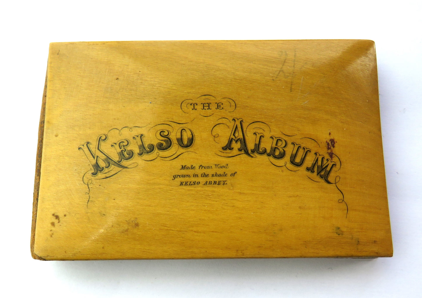 Antique Mauchline Transfer Ware Picture Book "The Kelso Album" Made From The Wood Grown In The Shade of Kelson Abbey