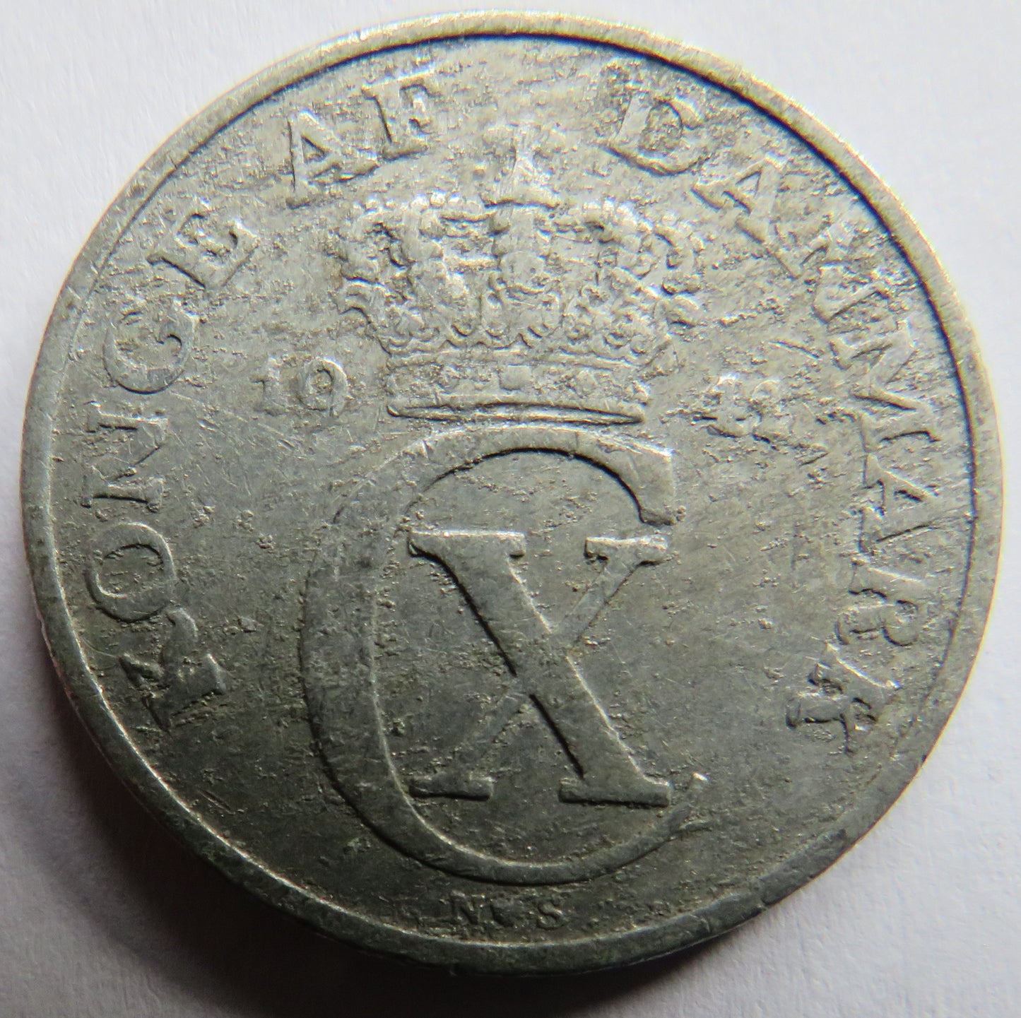 1941 Denmark 5 Ore Coin