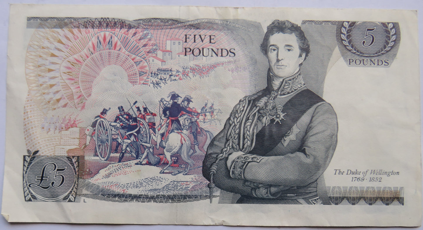 Bank of England £5 Banknote D.H.F. Somerset DR33