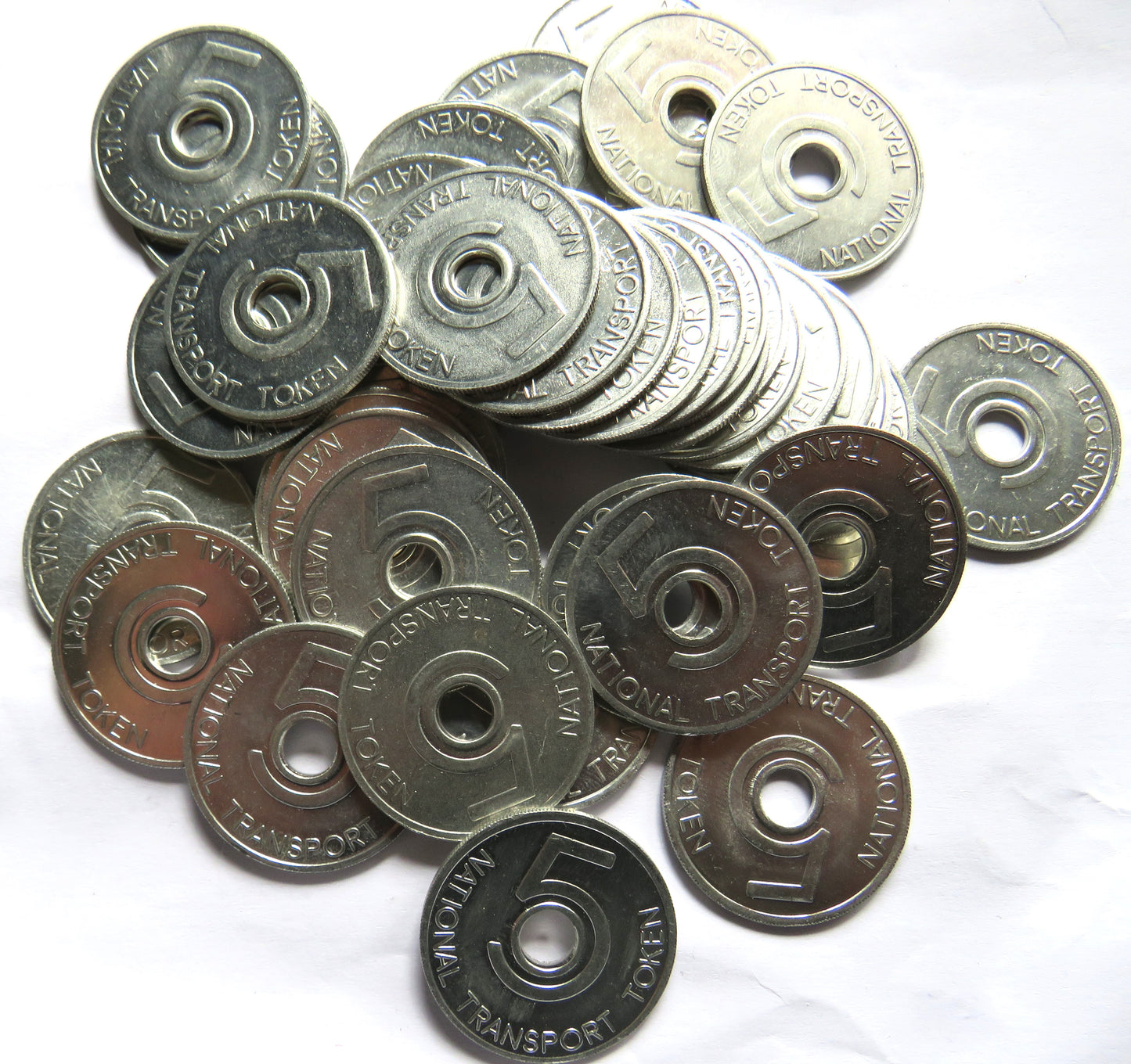 Small Lot of Vintage National Transport Tokens