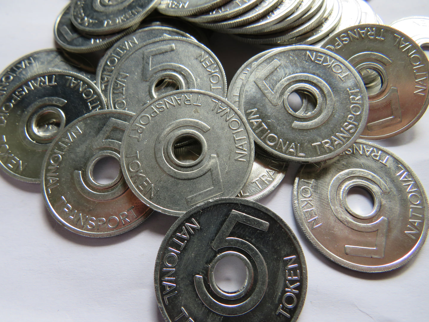 Small Lot of Vintage National Transport Tokens
