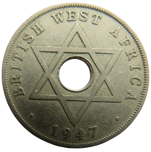 1947 British West Africa One Penny Coin