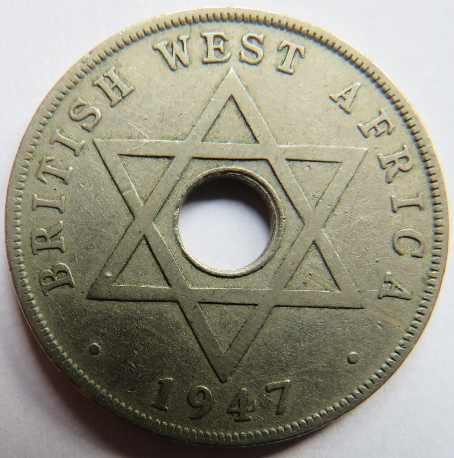 1947 British West Africa One Penny Coin