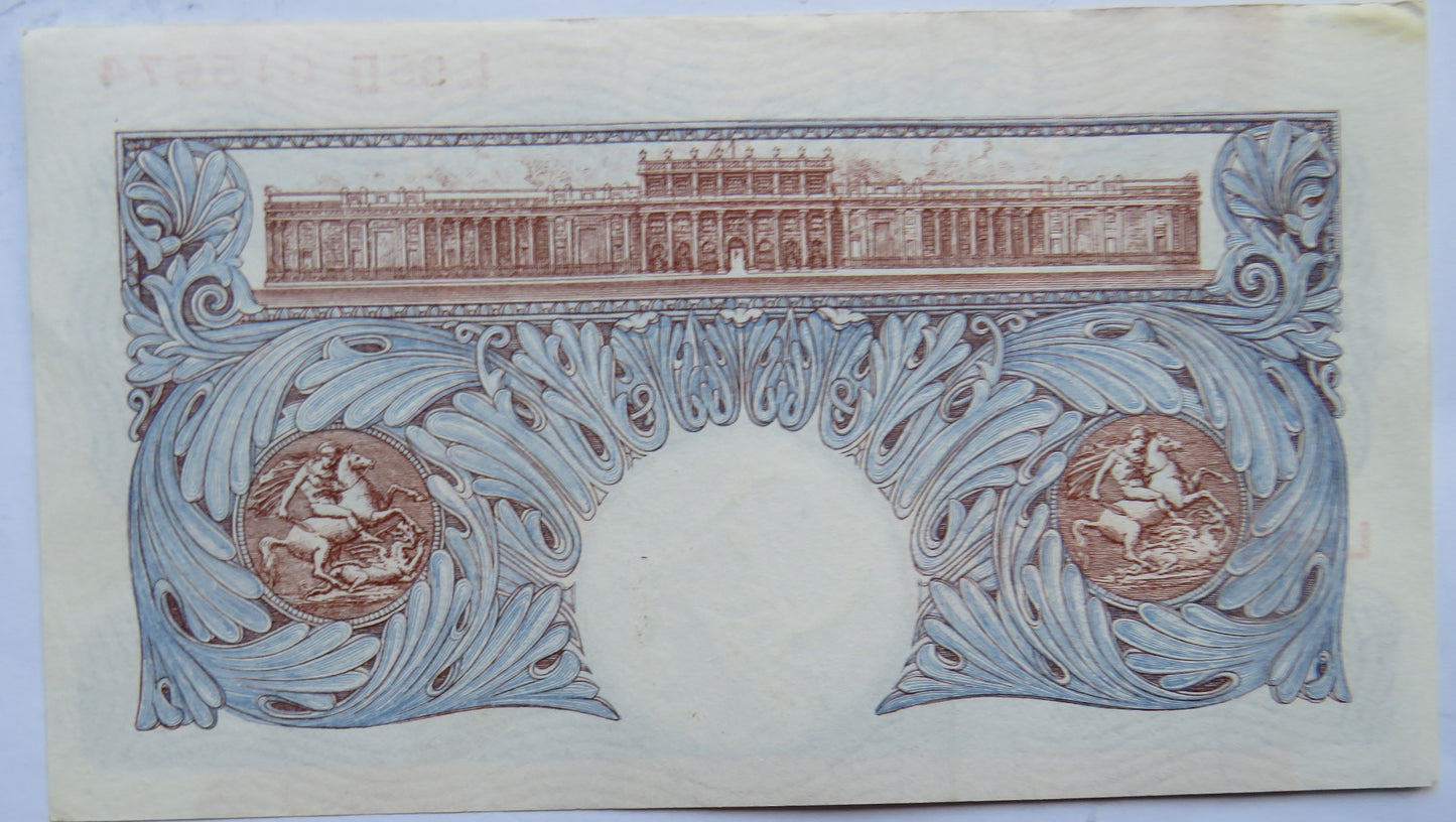 Bank of England £1 One Pound Banknote K.O. Peppiatt L98D