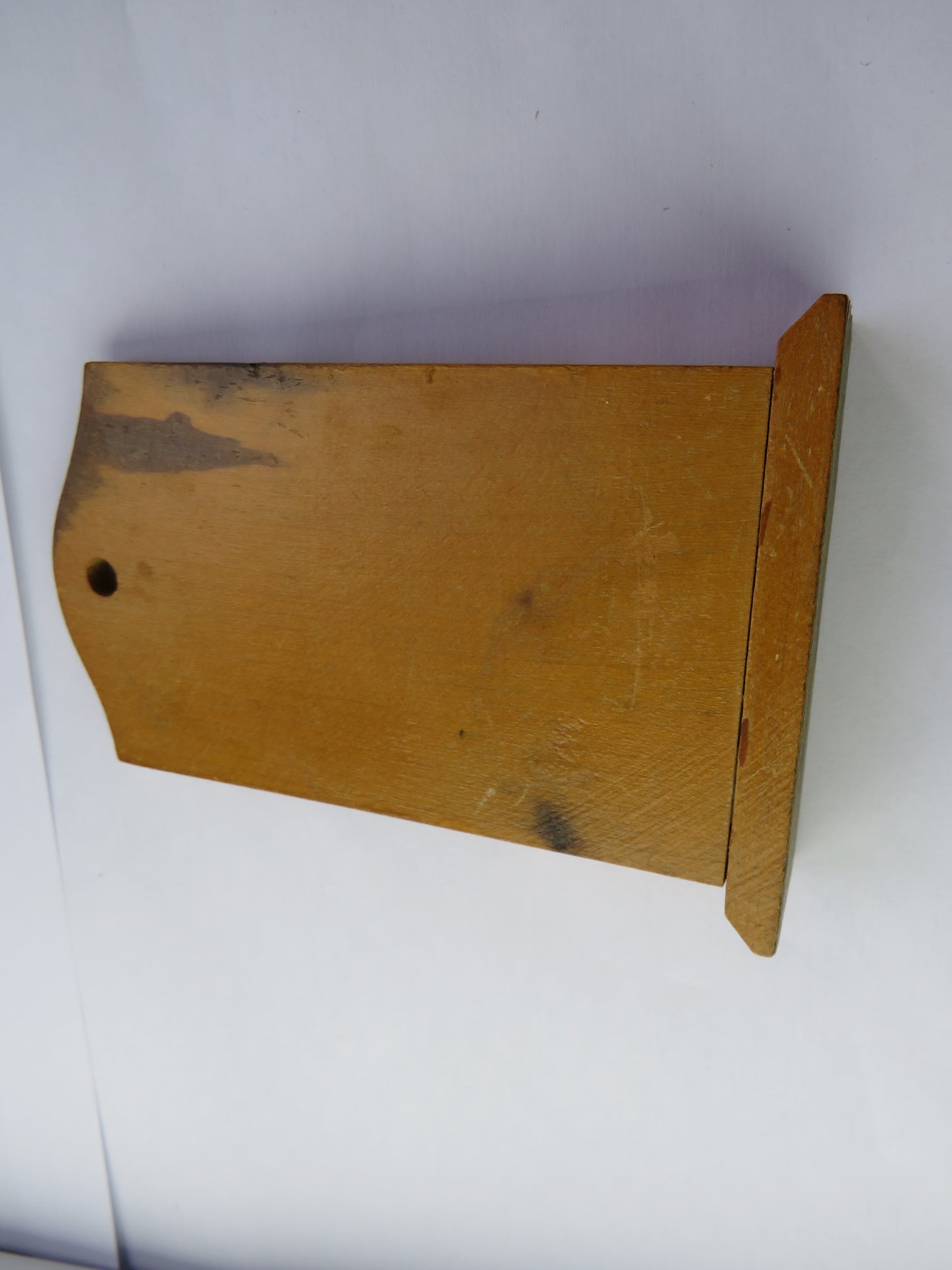 Antique Mauchline Transfer Ware Wall Mounted Holder "New Road Mauchline"