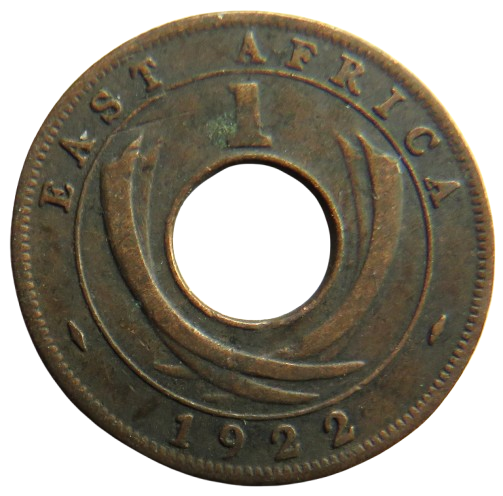 1922 East Africa One Cent Coin