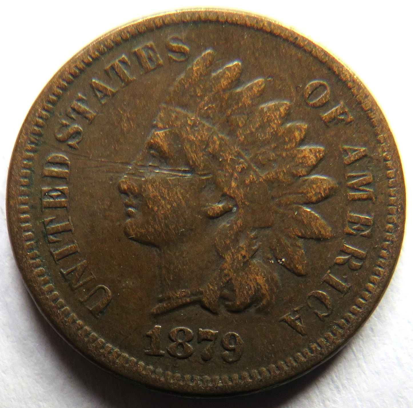 1879 USA Indian Head One Cent Coin