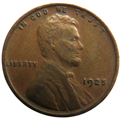 1925 USA Lincoln One Cent Coin