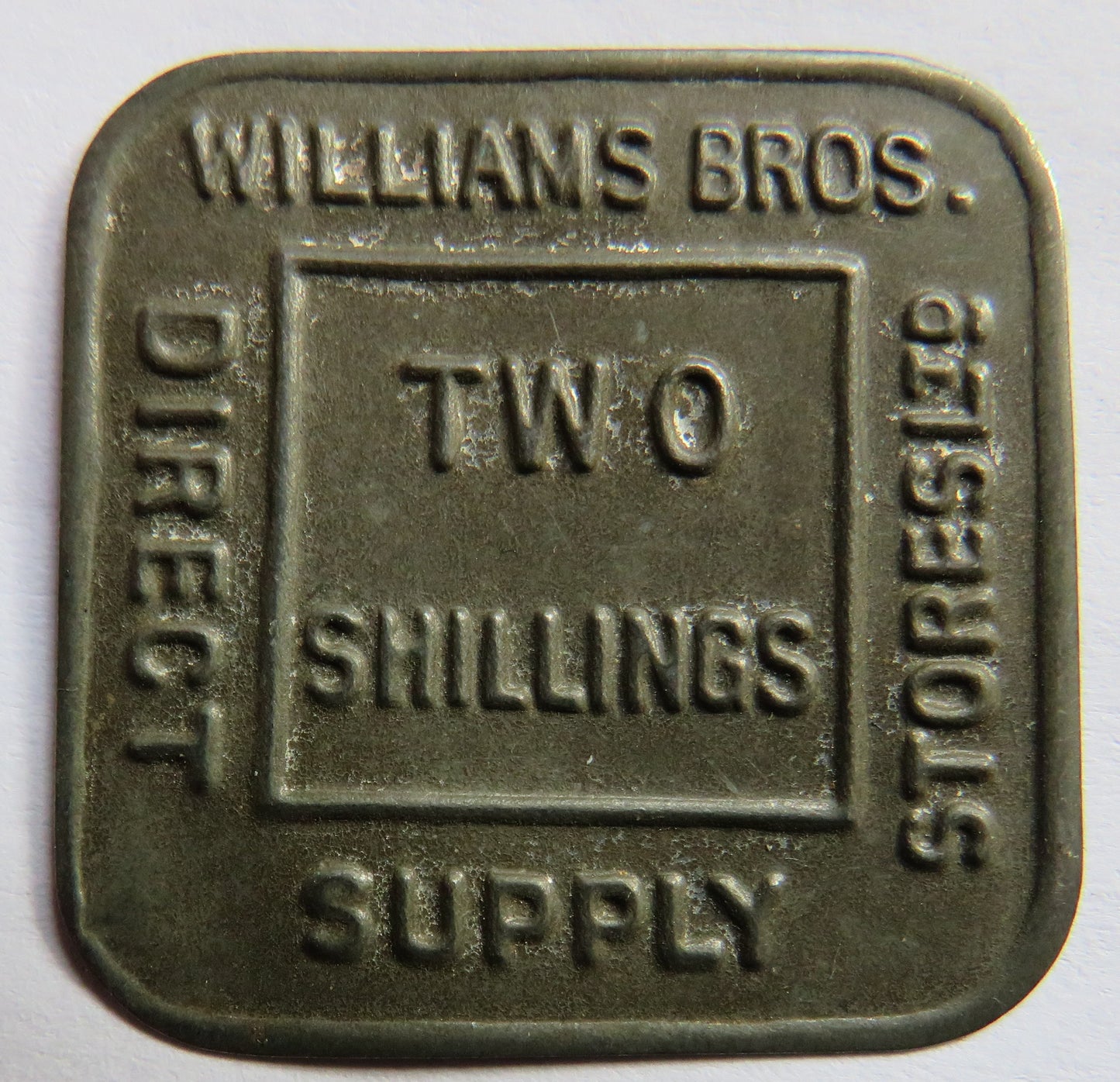 Williams Brothers Two Shillings Vintage Token