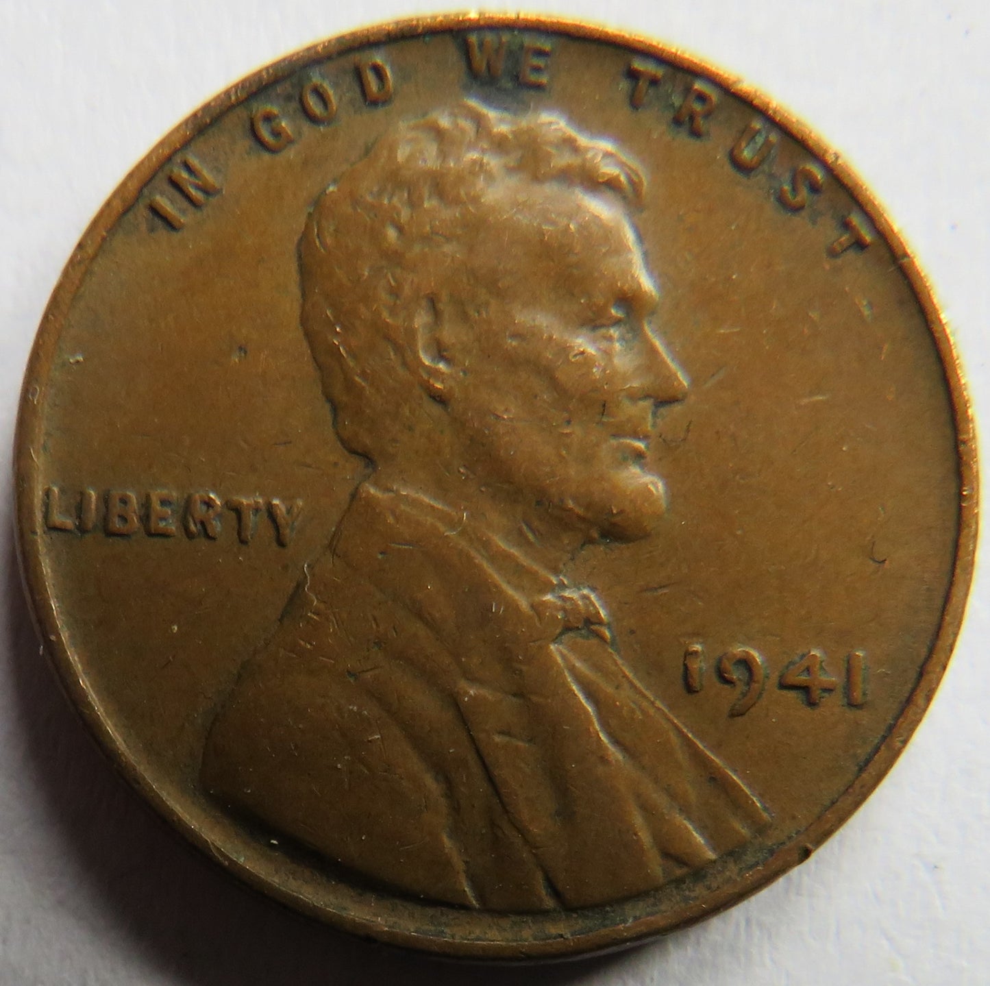1941 USA Lincoln One Cent Coin