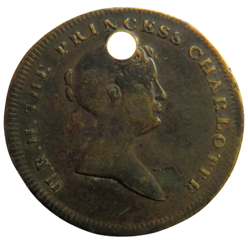 Princess Charlotte Commemorative Medallion Died 1817...