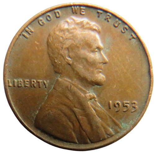 1953 USA Lincoln One Cent Coin
