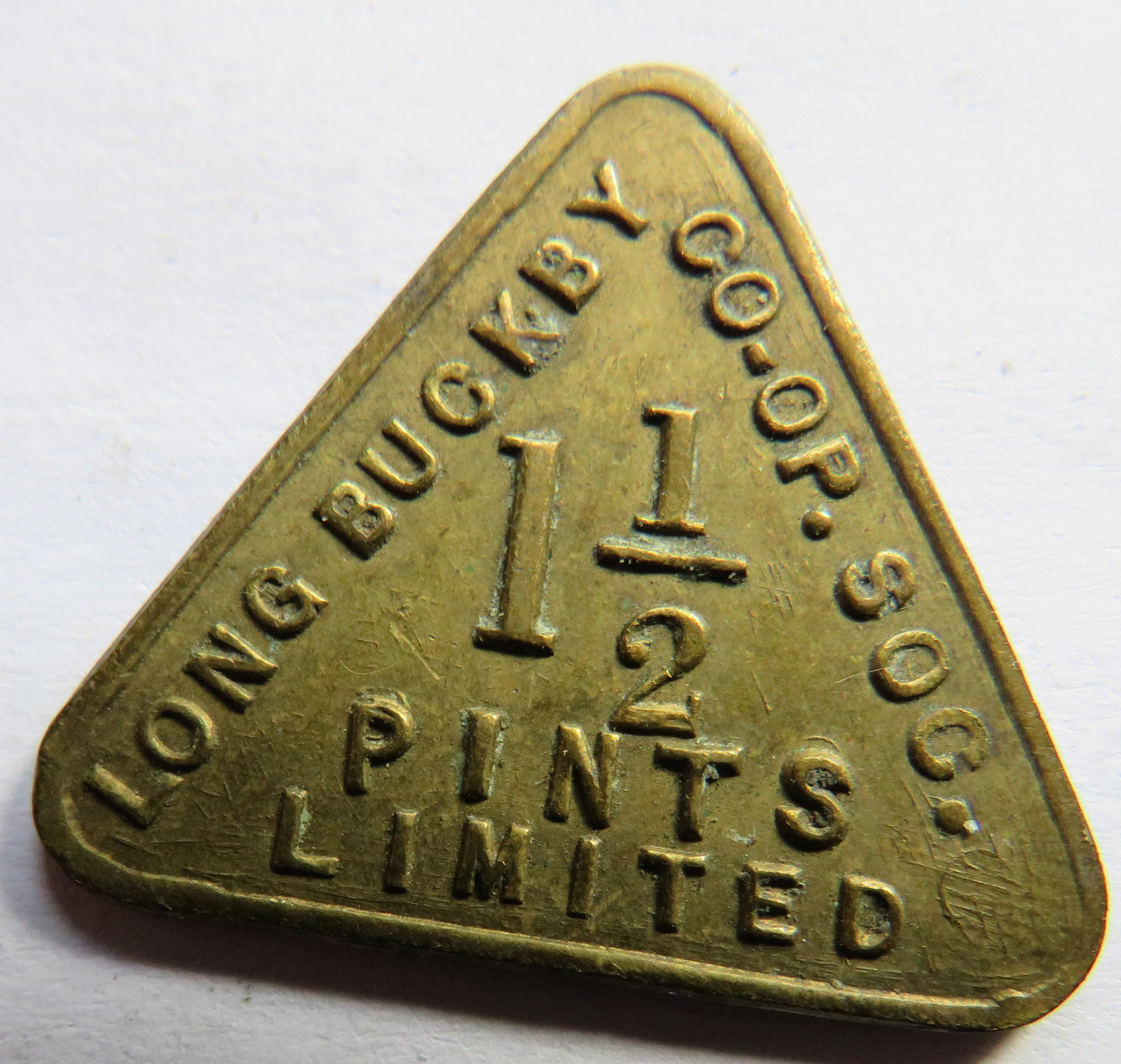 Long Buckey Cooperative Society 1 & 1/2 Pint Token