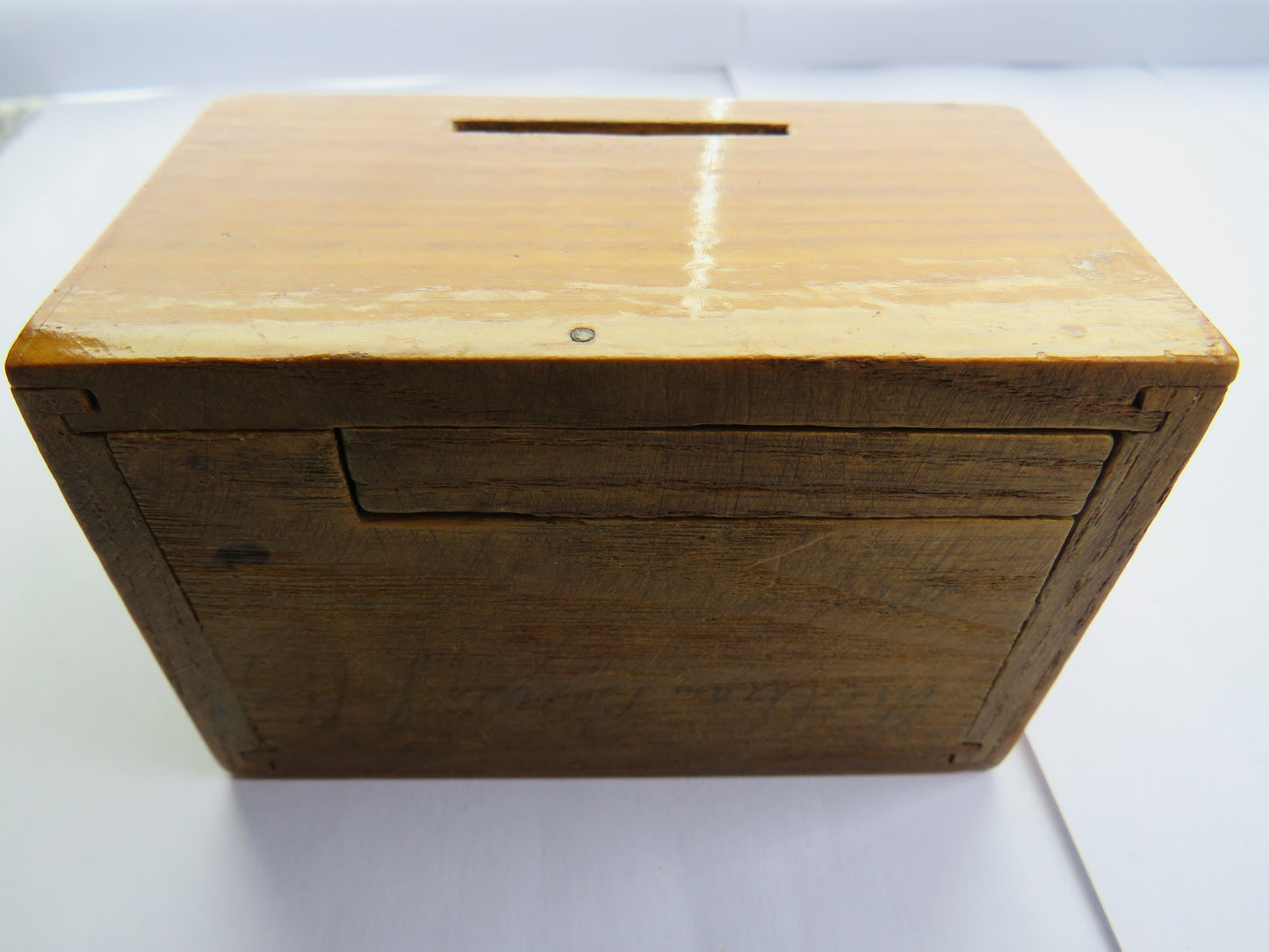 Antique Mauchline Transfer Ware Money Box "Poosie Nansie's Mauchline"