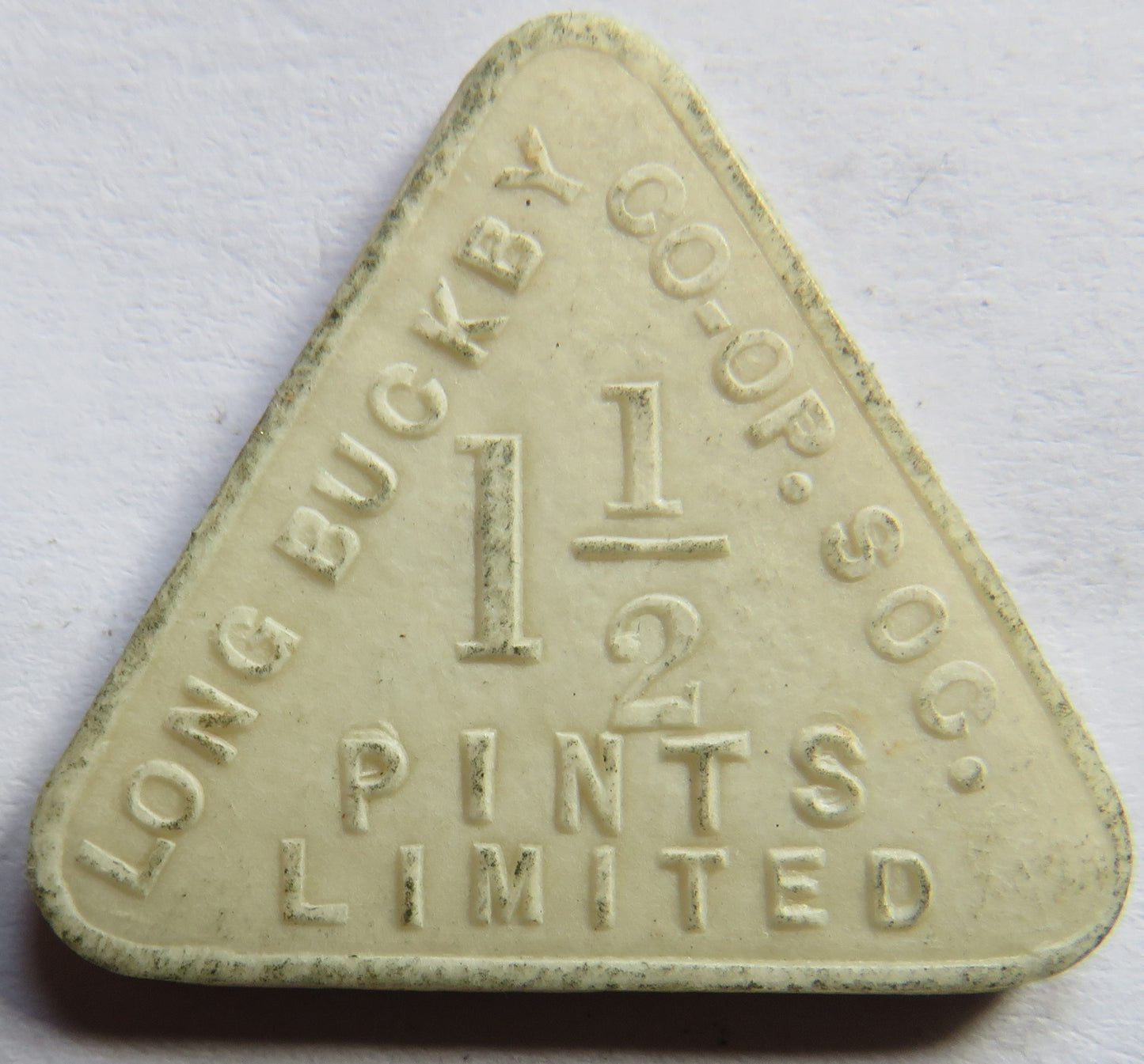 Long Buckey Cooperative Society 1 & 1/2 Pint Token