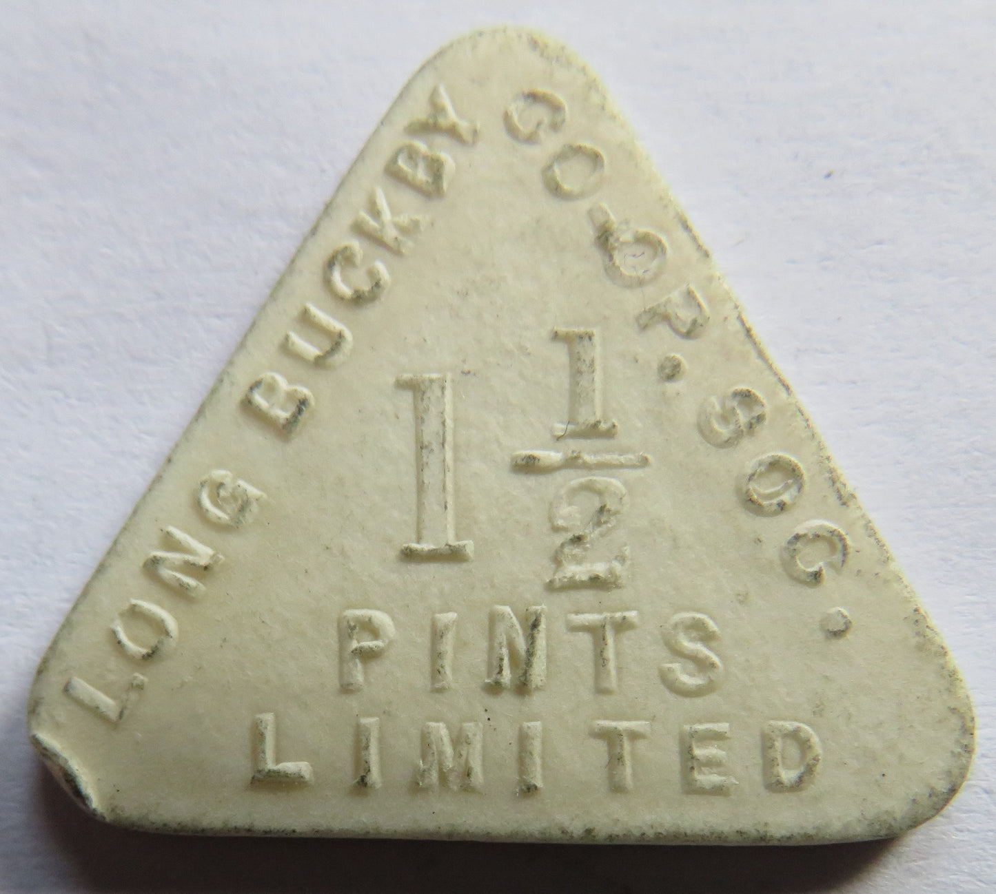 Long Buckey Cooperative Society 1 & 1/2 Pint Token