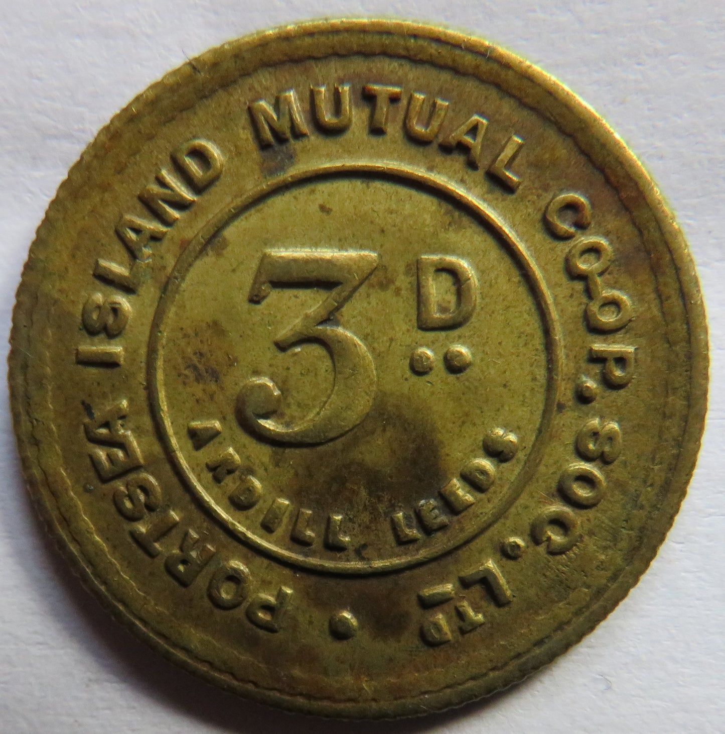 Portsea Island Mutual Cooperative Society Ltd 3d Token
