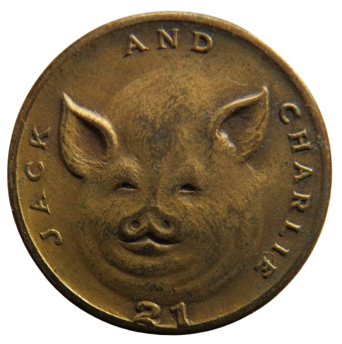 Jack and Charlie 21 Club New York Token