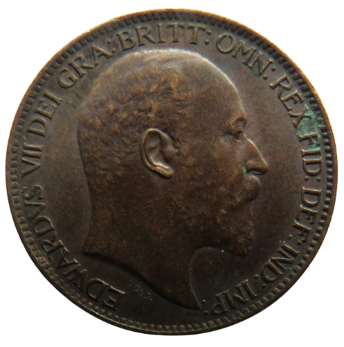 1905 King Edward VII Farthing Coin - Great Britain