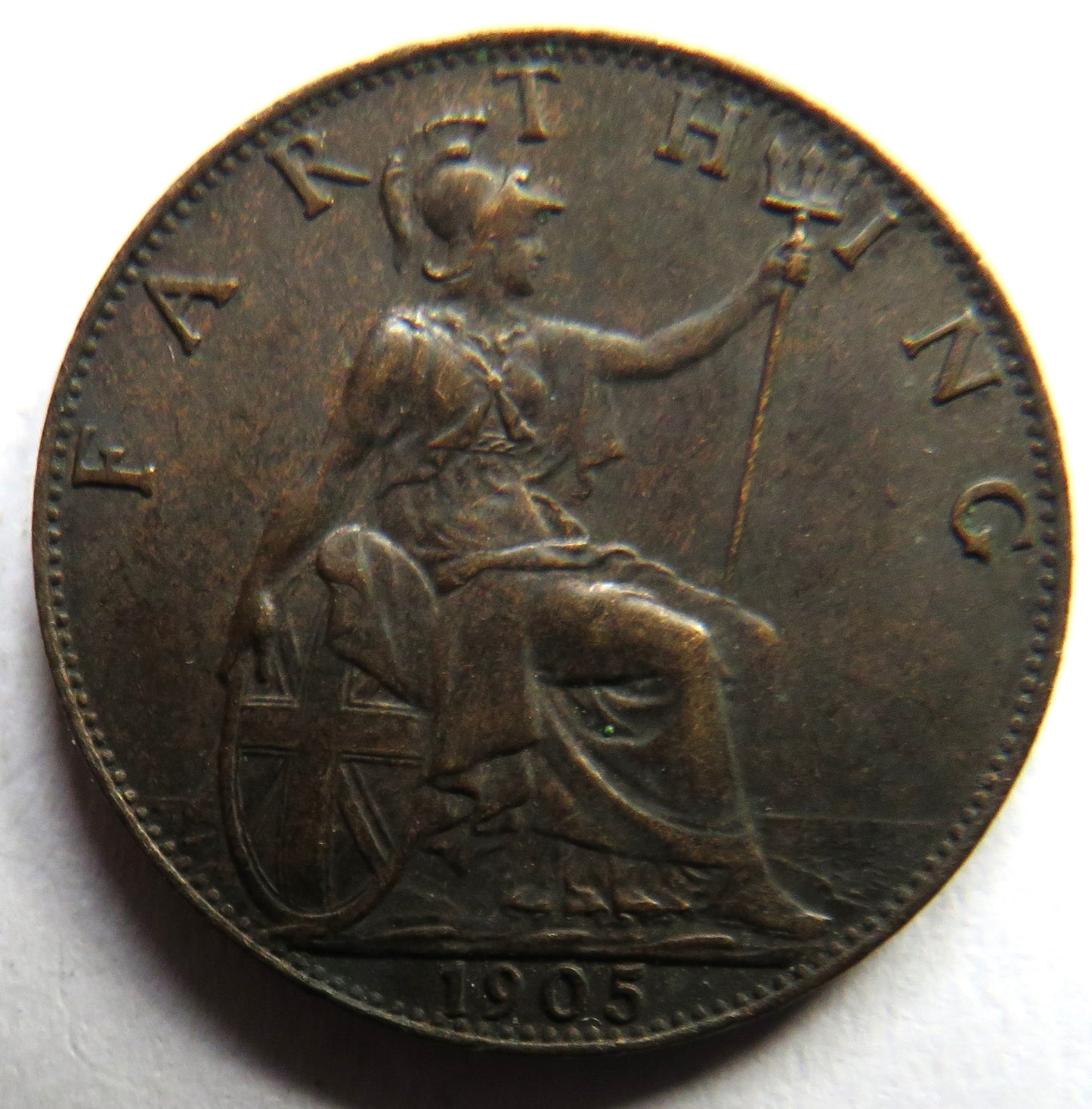 1905 King Edward VII Farthing Coin - Great Britain