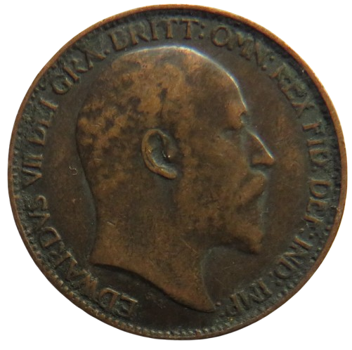 1903 King Edward VII Farthing Coin - Great Britain