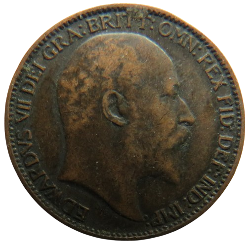 1904 King Edward VII Farthing Coin - Great Britain