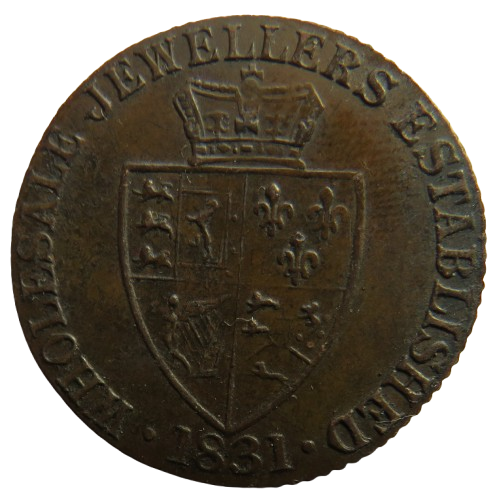 Fattorini & Sons Bradford Jewellers Advertising Token In Style of Gold Guinea