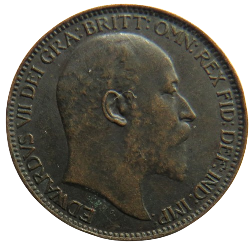 1905 King Edward VII Farthing Coin - Great Britain