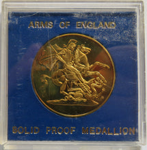 Load image into Gallery viewer, The Arms of England Solid Proof Medallion
