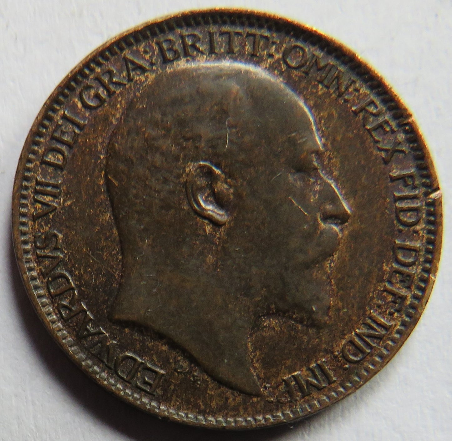 1906 King Edward VII Farthing Coin - Great Britain
