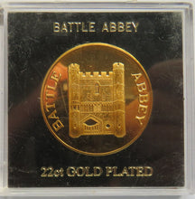 Load image into Gallery viewer, Battle Abbey 22ct Gold Plated Commemorative Coin / Medal
