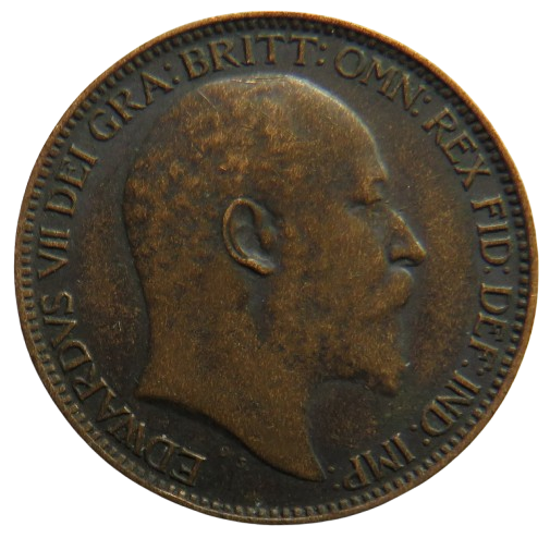 1906 King Edward VII Farthing Coin - Great Britain