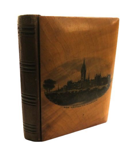 Antique Mauchline Transfer Ware Photo Album "New University Glasgow"