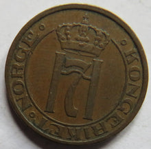 Load image into Gallery viewer, 1947 Norway 2 Ore Coin
