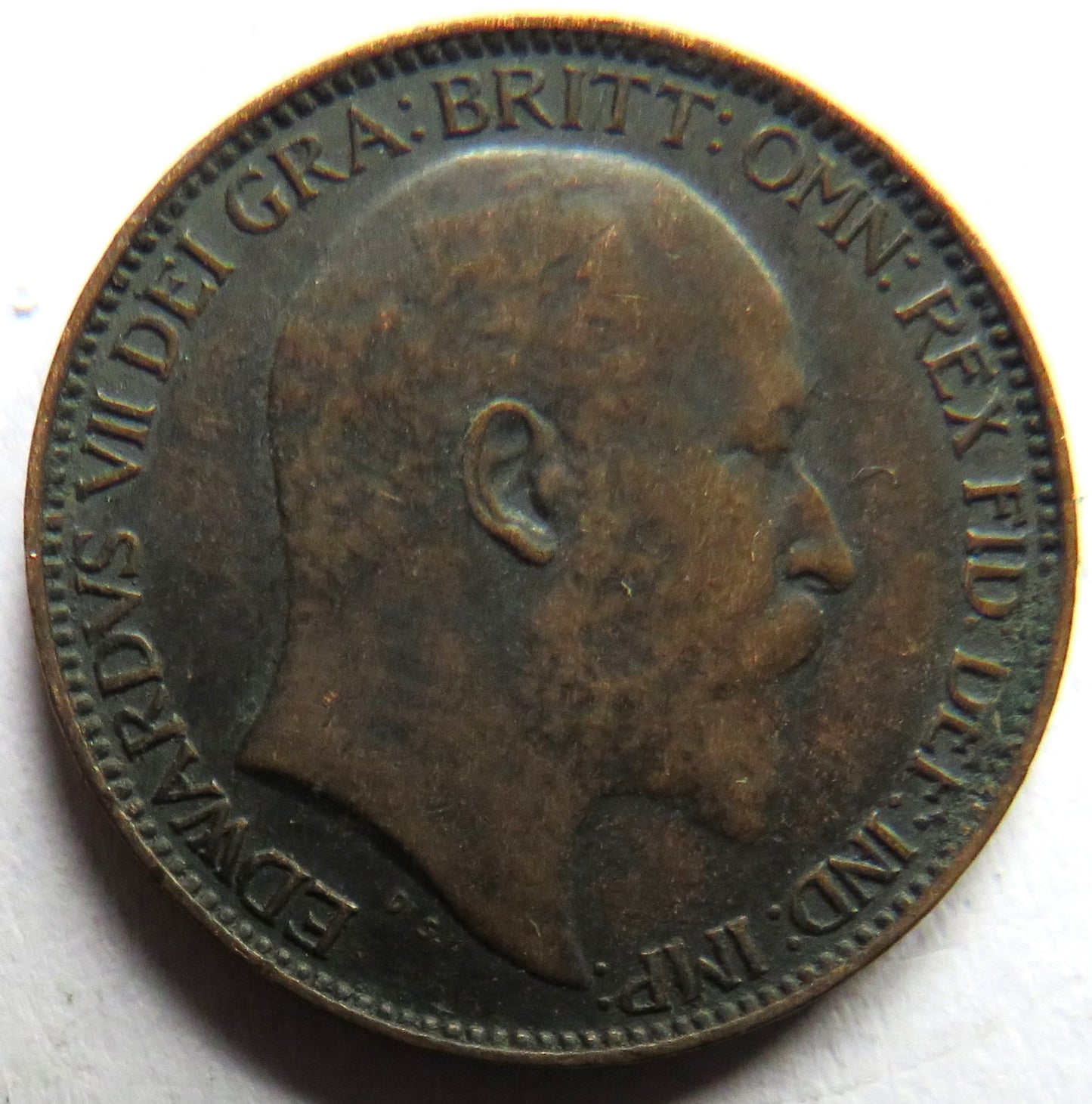 1909 King Edward VII Farthing Coin - Great Britain