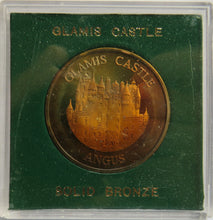 Load image into Gallery viewer, Glamis Castle Solid Bronze Medallion / Cased Coin
