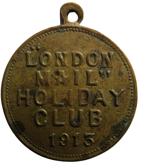 London Mail Holiday Club 1913 Members Badge / Medallion