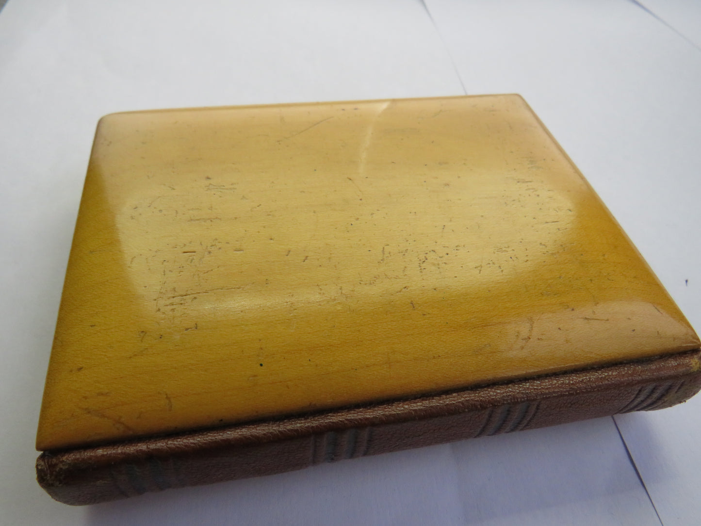 Antique Mauchline Transfer Ware Photo Album "New University Glasgow"