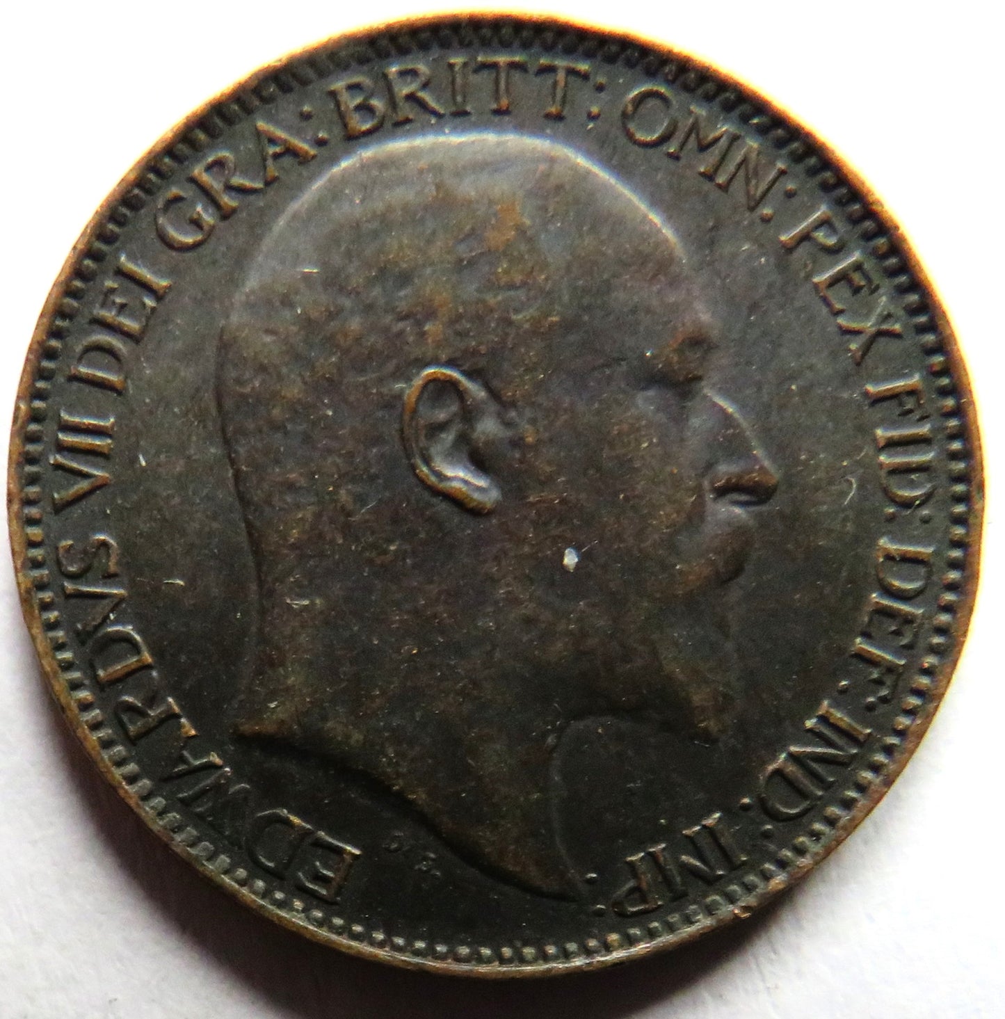 1909 King Edward VII Farthing Coin - Great Britain