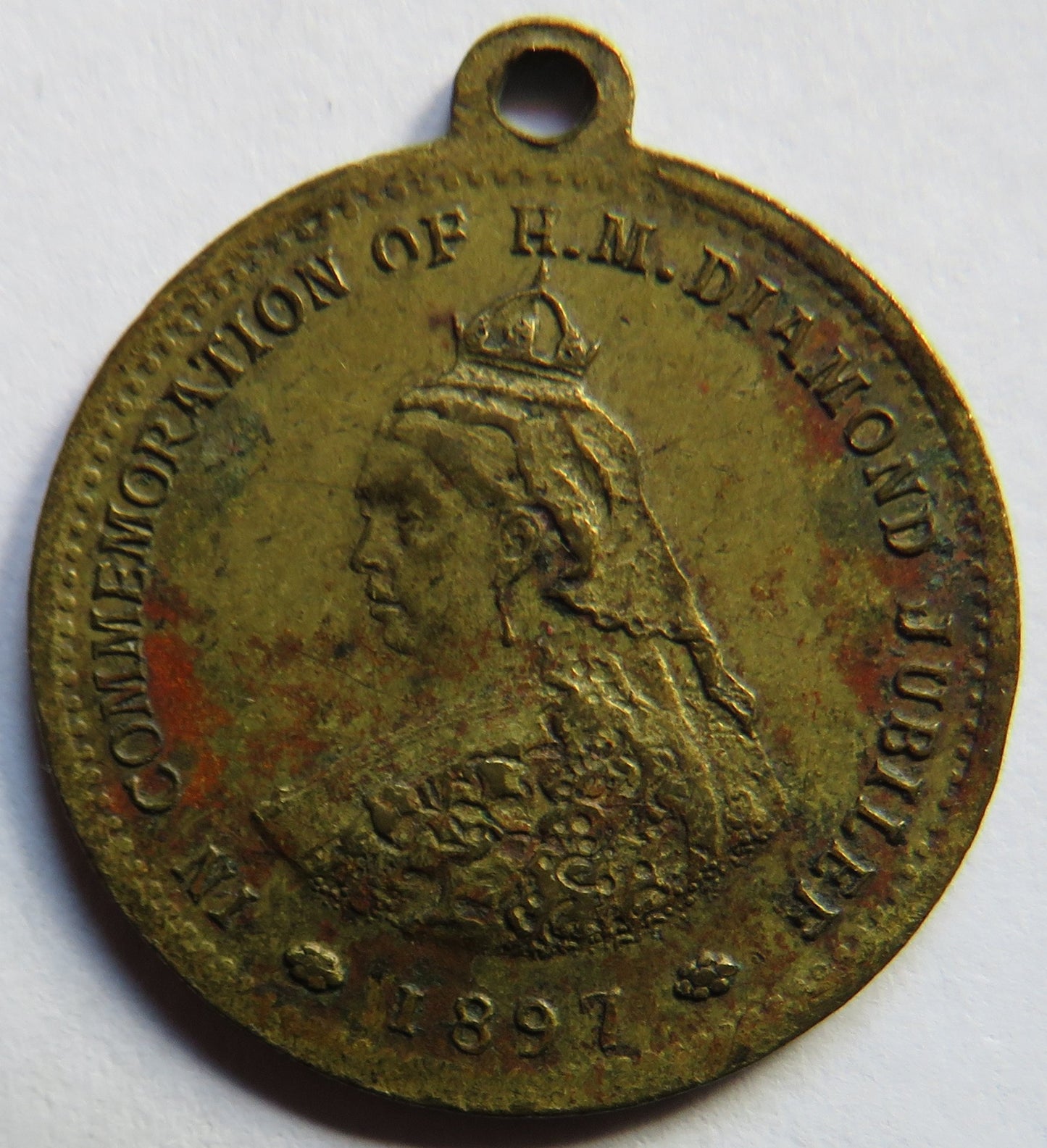1897 Queen Victoria Diamond Jubilee Barratt & Co Sweets Medal
