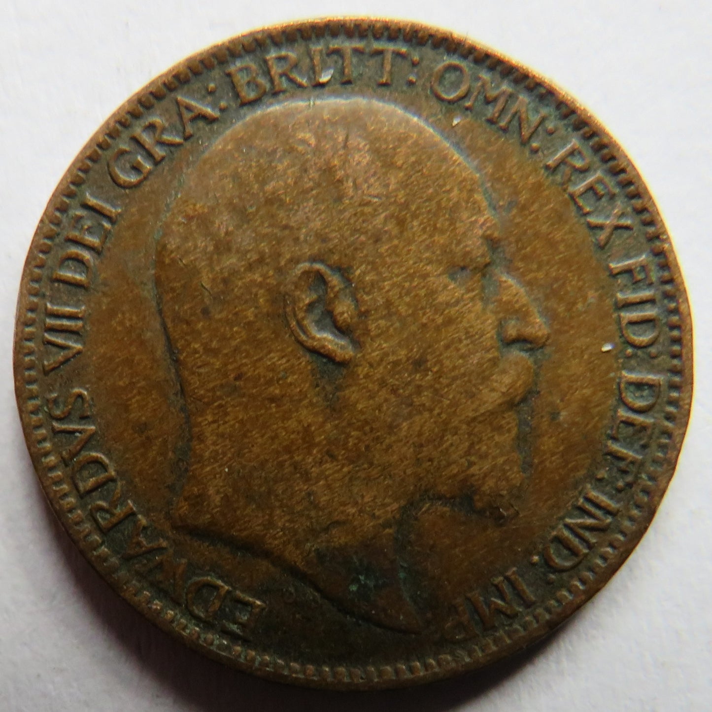 1909 King Edward VII Farthing Coin - Great Britain