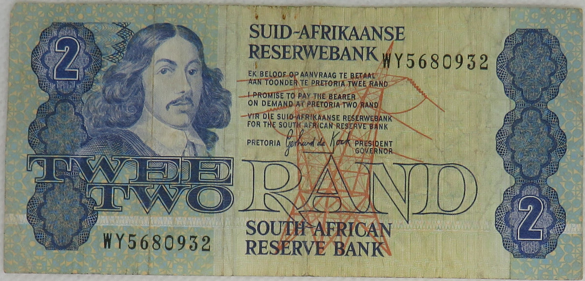 Two Rand Note South Africa Reserve Bank 2 Rand Banknote – J.W.B Coins & Collectables