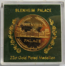 Load image into Gallery viewer, Blenheim Palace 22ct Gold Plated Medallion / Cased Coin
