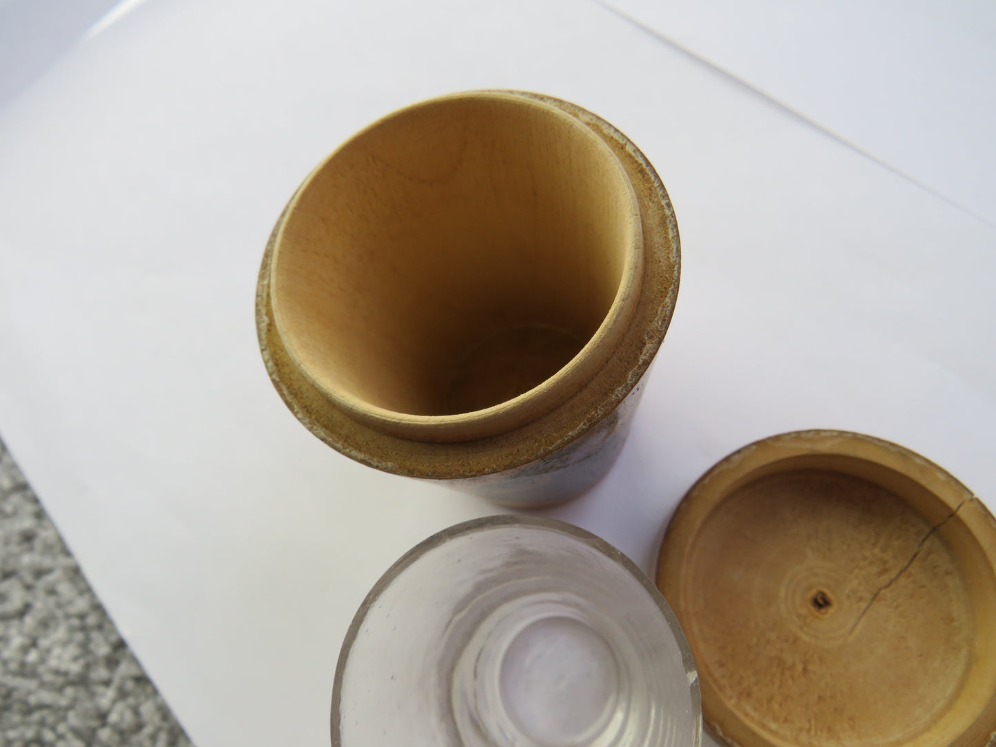 Antique Mauchline Transfer Ware Glass Holder "The Bonnie House O'Airlie"